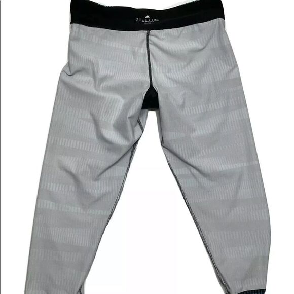 Adidas Womens Capri Pants Climalite Size M Multicolor Workout Athletic Gym Yoga - Picture 6 of 9